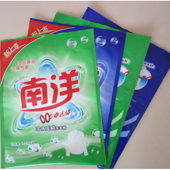 Packaging bag for washing and chemical products